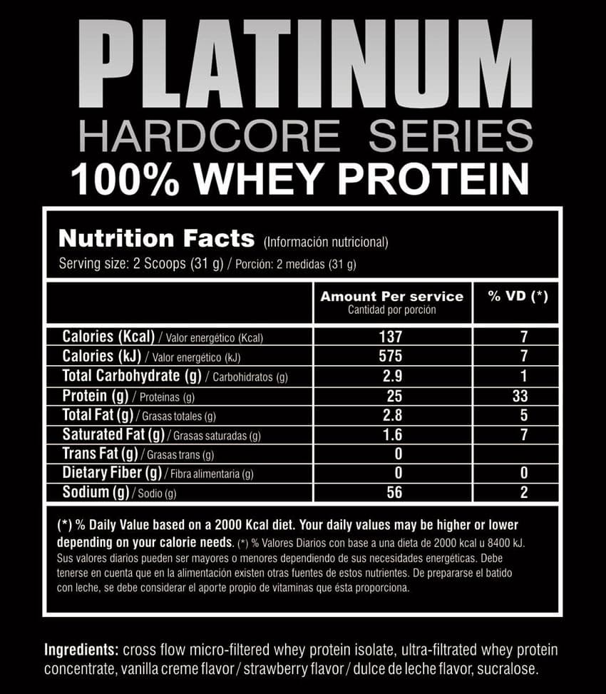 Información nutricional