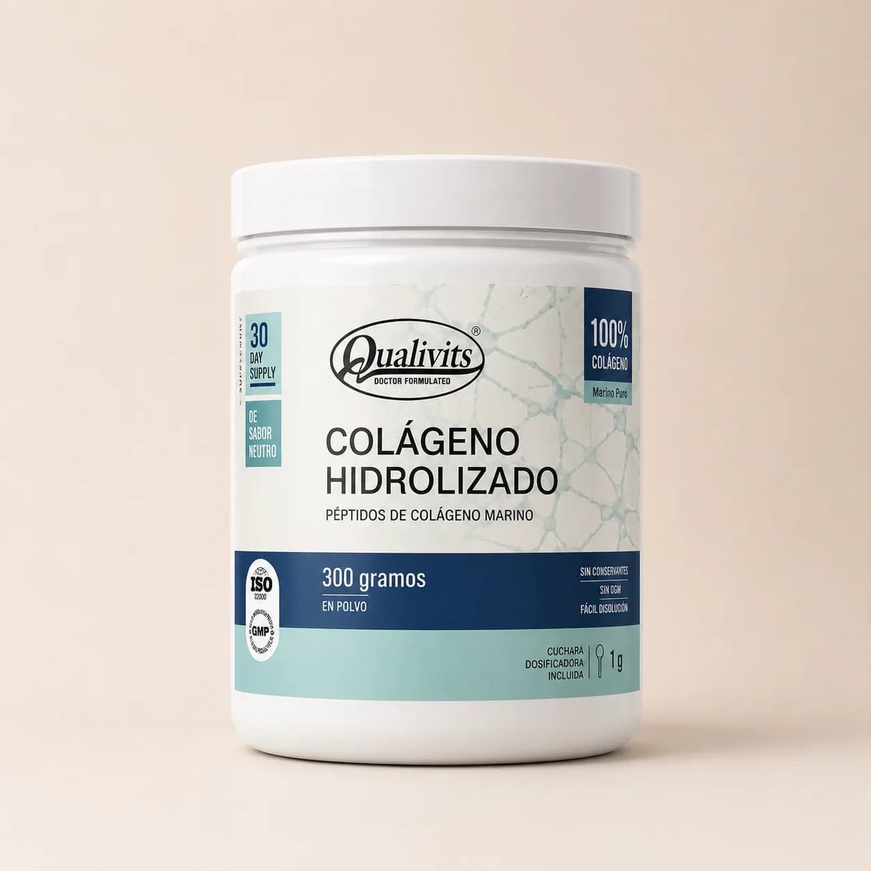 Colágeno Hidrolizado en Polvo 300g Qualivits